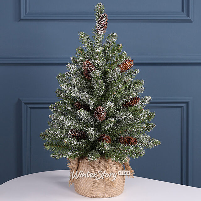 Настольная елка Первые заморозки 61 см, ПВХ National Tree Company