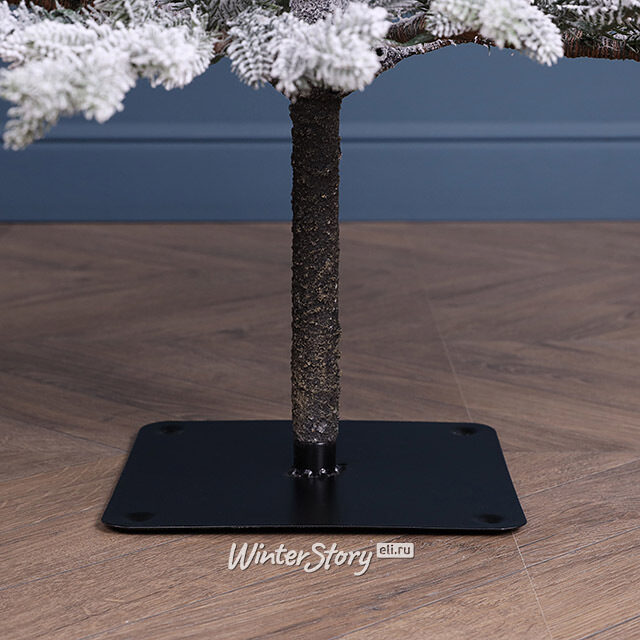 Искусственная елка с гирляндой Jersey заснеженная 180 см, 200 теплых белых LED ламп, ЛИТАЯ 100% A Perfect Christmas