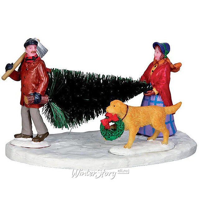 Набор фигурок Вперед, за елочкой!, 8*13*8 см Lemax