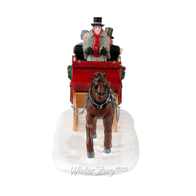 Композиция Мистер и Миссис Хансен катаются на санях 25*11 см Lemax