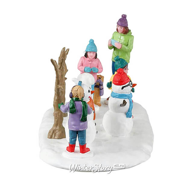 Композиция Детвора лепит снеговиков 17*8 см Lemax