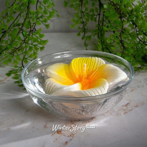 Плавающая свеча Тропический цветок 11 см Омский Свечной