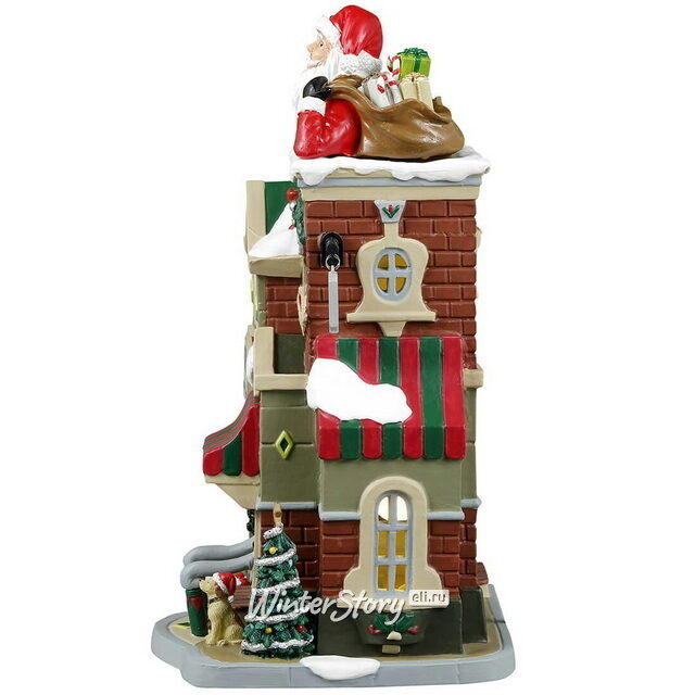 Светящаяся композиция Шляпный магазинчик Санты Клауса 24 см Lemax (Лемакс)