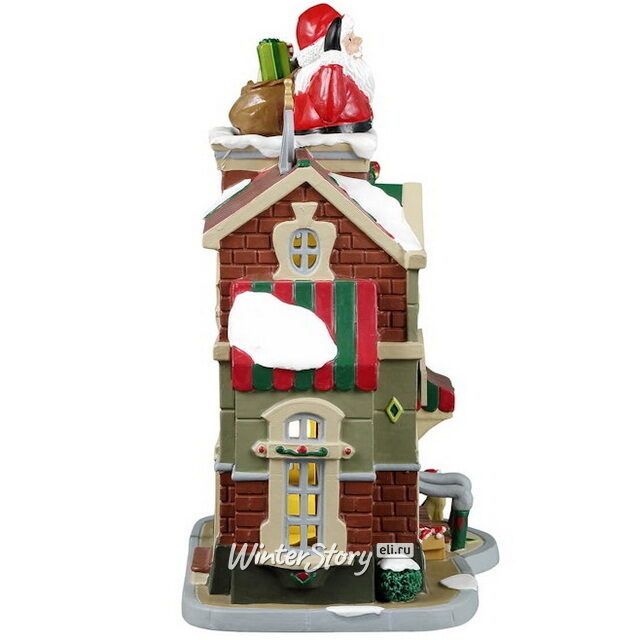 Светящаяся композиция Шляпный магазинчик Санты Клауса 24 см Lemax (Лемакс)