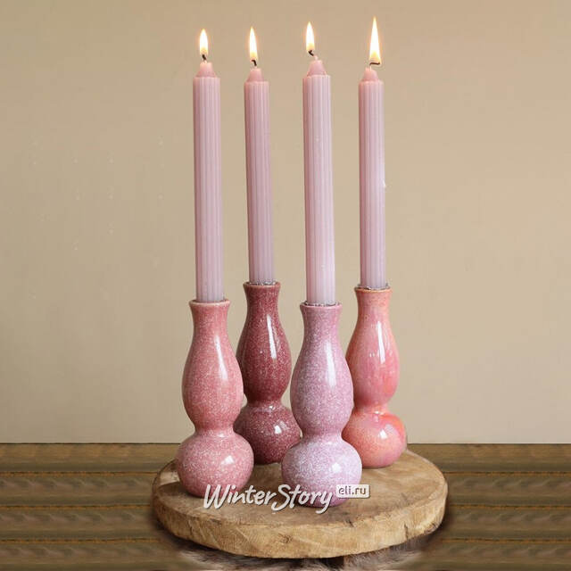 Керамическая ваза Лоренсо 15 см нежно-розовый Ideas4Seasons