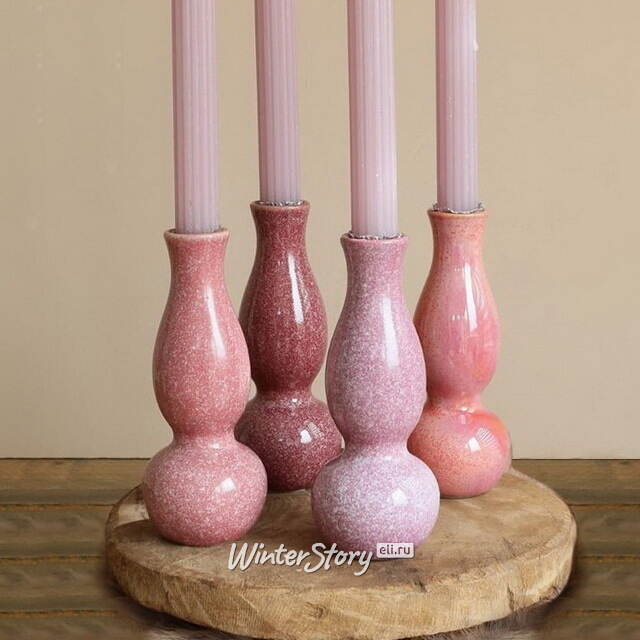 Керамическая ваза Лоренсо 15 см нежно-розовый Ideas4Seasons