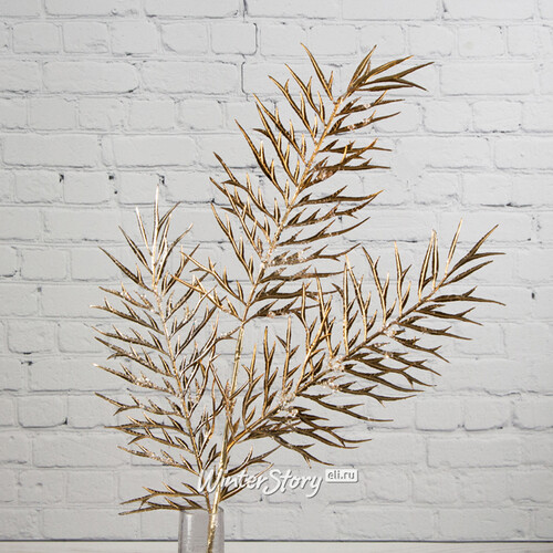 Декоративный лист Пальма из Мадейры 83 см, темное золото Hogewoning