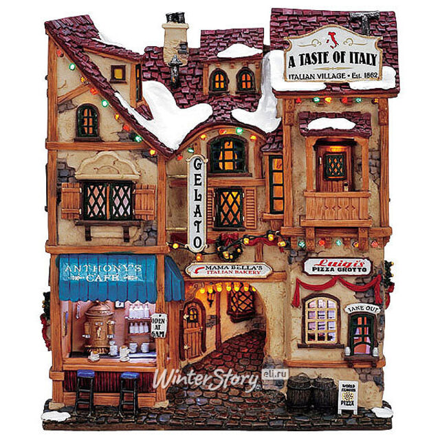 Фасад Итальянская улочка, 26*22*7 см, подсветка, батарейки Lemax