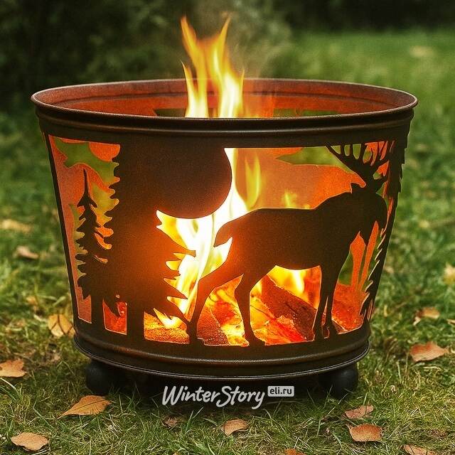 Чаша для костра Лесной Огонек 45 см, металл Kaemingk