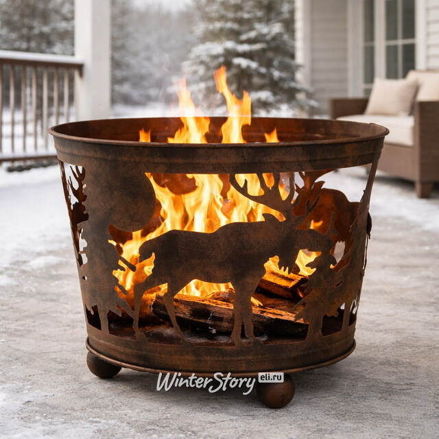 Чаша для костра Лесной Огонек 45 см, металл Kaemingk