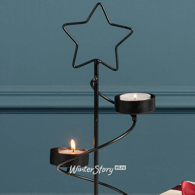 Новогодний подсвечник Елка Stabbu 30 см Kaemingk