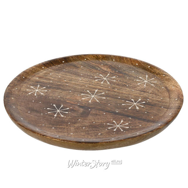 Деревянный поднос Mangosteen 26 см Kaemingk