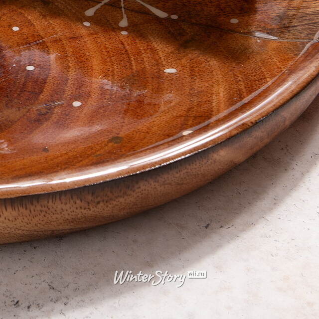 Деревянный поднос Mangosteen 26 см Kaemingk