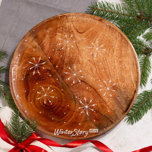 Деревянный поднос Mangosteen 26 см Kaemingk