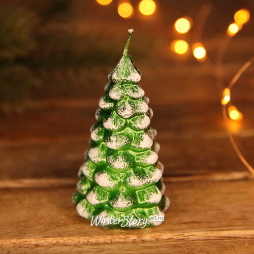 Новогодняя свеча Елка Shimmer tree 7 см Омский Свечной