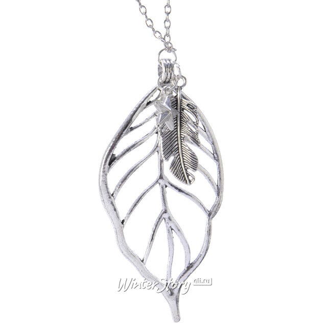 Елочное украшение Резной Листок 9 см, подвеска Kaemingk