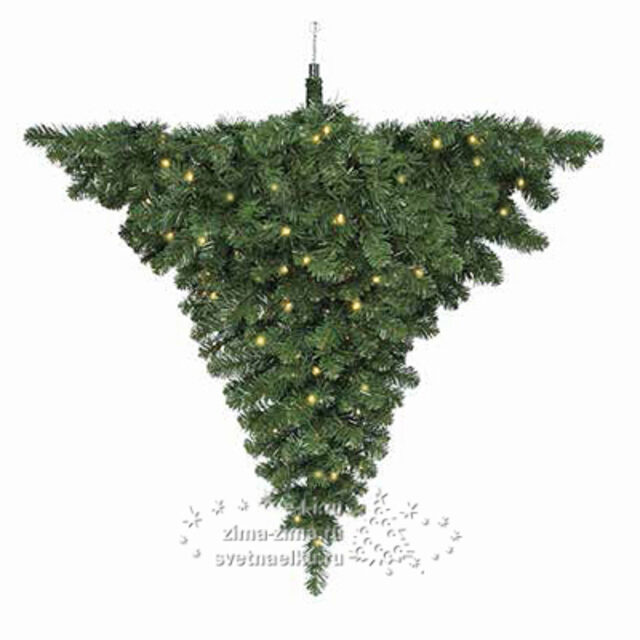 Потолочная подвеска - елка Скоттсдейл 120 см с лампочками, ПВХ Black Box