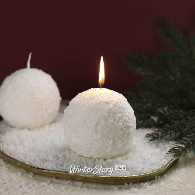 Свеча Снежок 8 см Омский Свечной