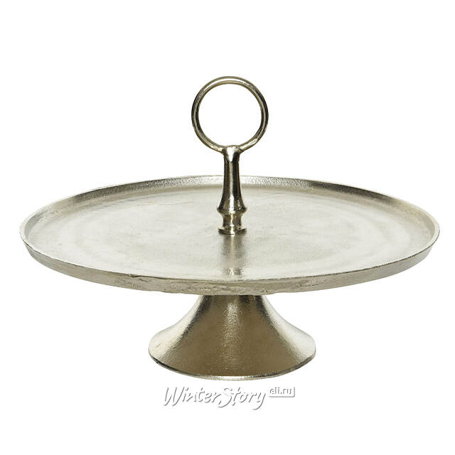 Блюдо для фруктов Медея 43 см серебряное Kaemingk