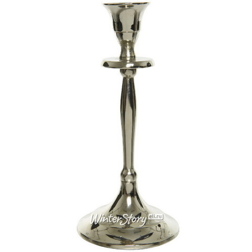 Подсвечник для одной свечи Castel del Monte 20 см, серебряный Kaemingk