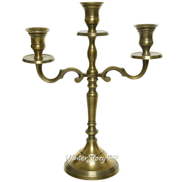 Канделябр на 3 свечи Castillo de Fenis 30 см Kaemingk