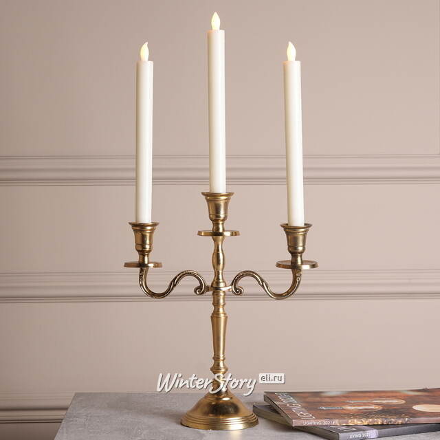 Канделябр на 3 свечи Castillo de Fenis 30 см Kaemingk