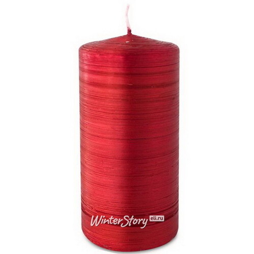 Декоративная свеча Антик 125*60 мм рубиновая Омский Свечной
