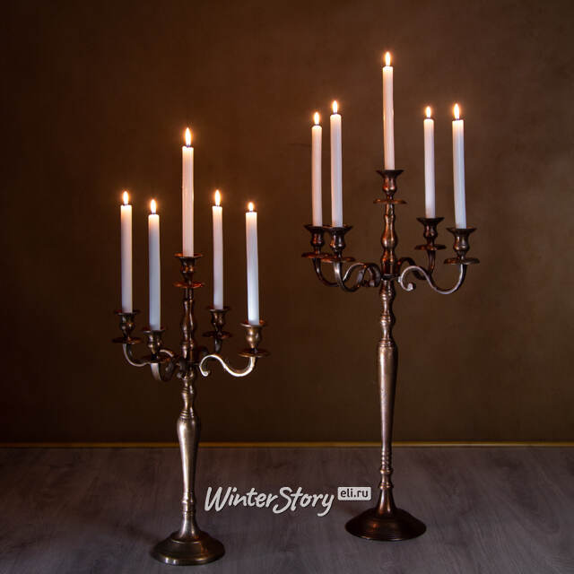Подсвечник Калабрия на 5 свечей, 44*77 см, бронзовый Kaemingk