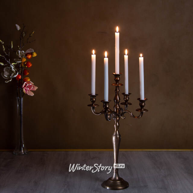 Подсвечник Калабрия на 5 свечей, 34*63 см, бронзовый Kaemingk