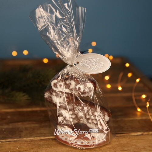 Новогодняя ароматическая свеча Олень - Шоколадное печенье 8 см Омский Свечной
