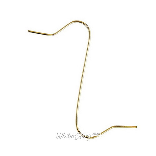 Крючки для елочных украшений 3.5 см, 50 шт, золотой, пакет Kaemingk