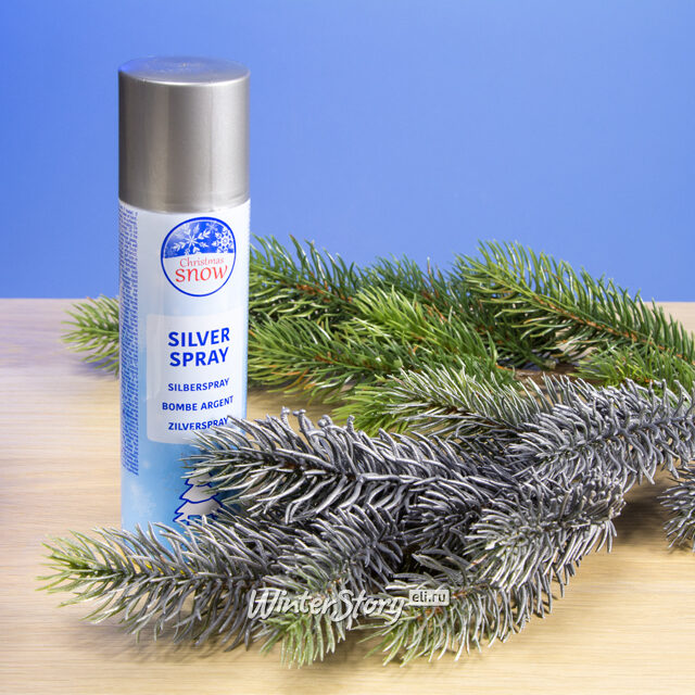 Спрей Краска для декора Густое Серебро, 150 мл Kaemingk