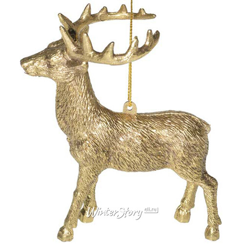 Елочная игрушка Golden Forest - Благородный олень 13 см, подвеска Hogewoning