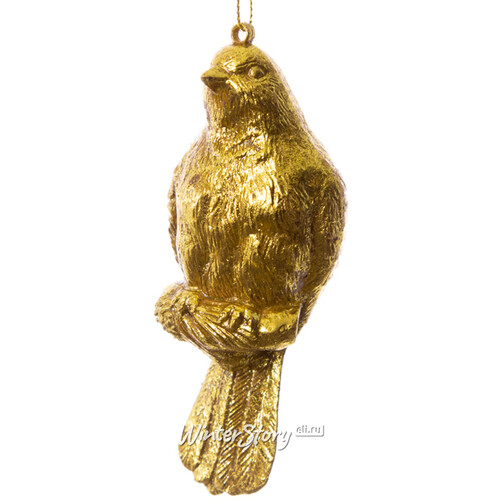 Елочная игрушка Золотое Рождество - Синица 13 см, подвеска Hogewoning