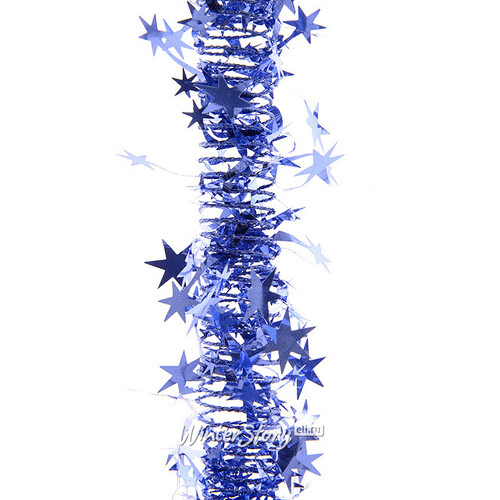 Мишура "Космическая спираль", 7.5 м*30(50) мм, королевский синий Kaemingk