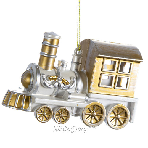 Елочная игрушка Сказочный Паровозик из страны Уайтфлосс 12 см, подвеска Hogewoning