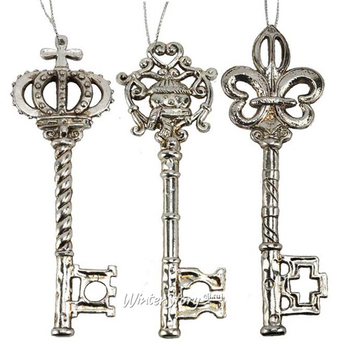 Елочная игрушка Ключ от потайной комнаты замка Шамбор 15 см, подвеска Hogewoning