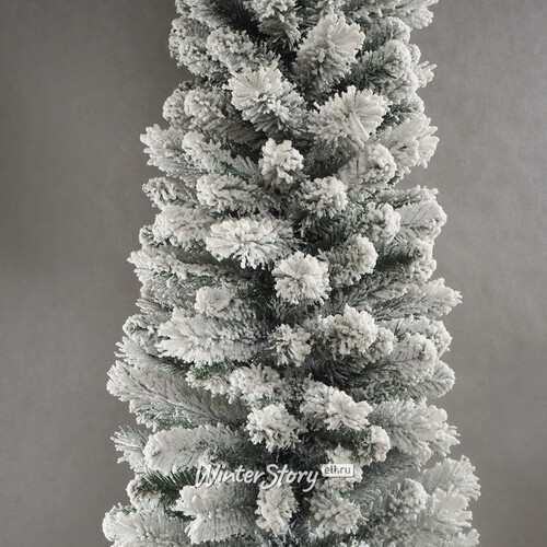 Искусственная елка Pensil Pine заснеженная 210 cм, ЛЕСКА + ПВХ Winter Deco