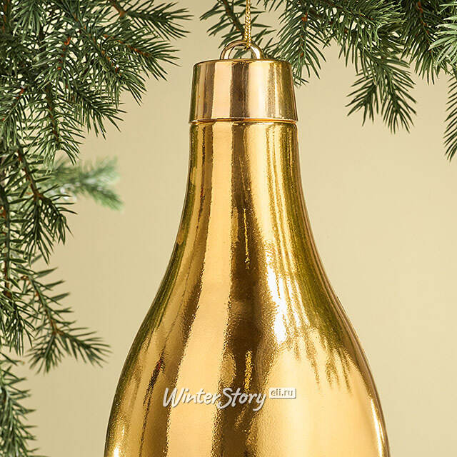 Елочная игрушка Сосулька Campello 40 см золотая Winter Deco