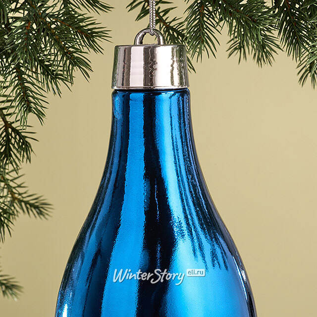 Елочная игрушка Сосулька Campello 40 см синяя Winter Deco