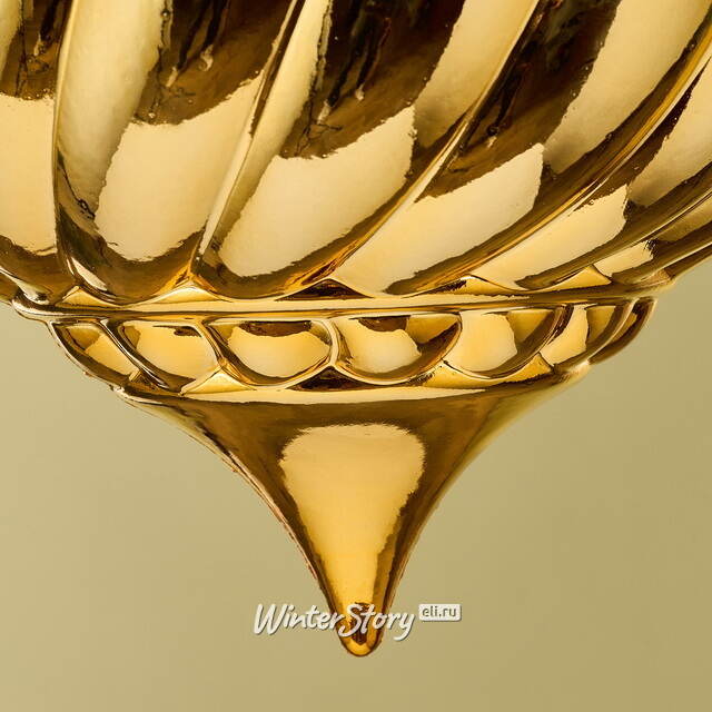 Елочный шар Луковка Bulbous 23 см золотая Winter Deco