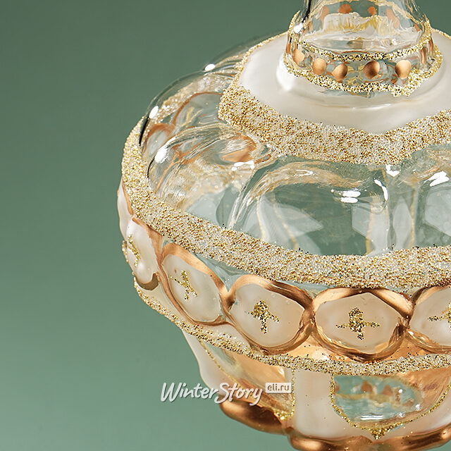Набор стеклянных елочных игрушек Geronimo 15 см, 3 шт, подвеска Winter Deco