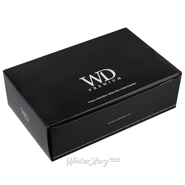 Елочные шары Pizzo - Caprino Bergamasco 10-15 см, 6 шт, стекло Winter Deco