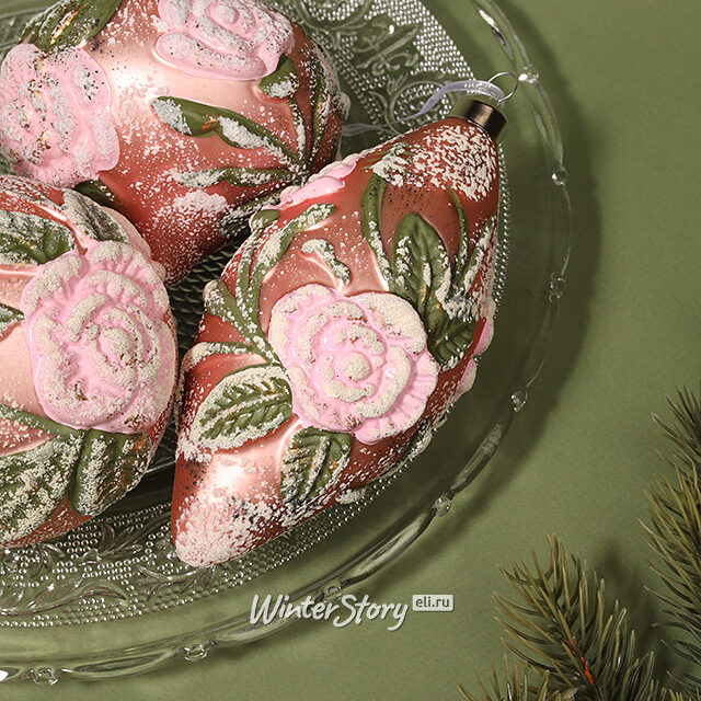 Елочные шары Pizzo - Caprino Bergamasco 10-15 см, 6 шт, стекло Winter Deco