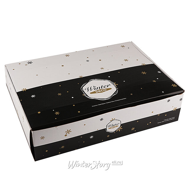 Коллекция стеклянных шаров Dalmine - Морозная Фантазия 10 см, 12 шт Winter Deco