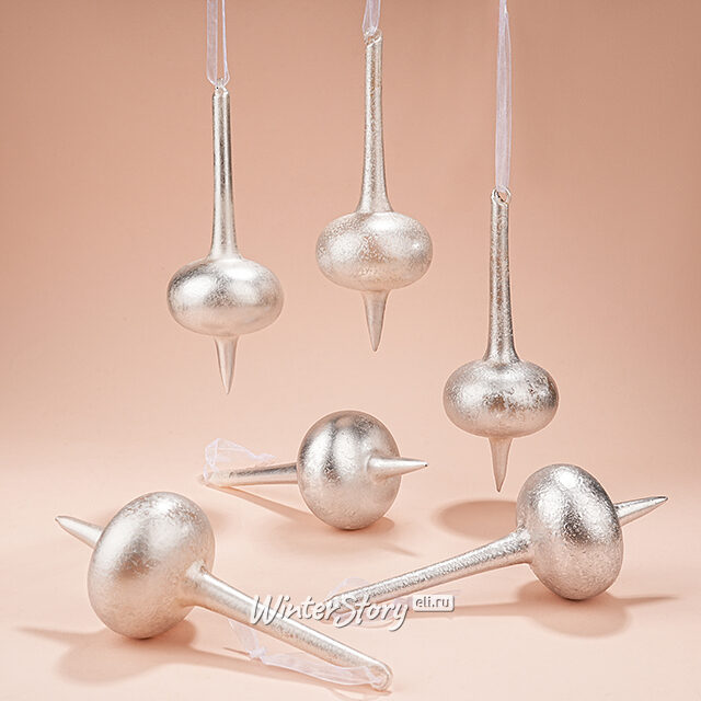 Елочные игрушки Fossato di Vico 19 см, 6 шт, стекло Winter Deco