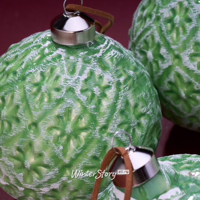 Набор стеклянных шаров Stella Cilento 10 см, 4 шт Winter Deco