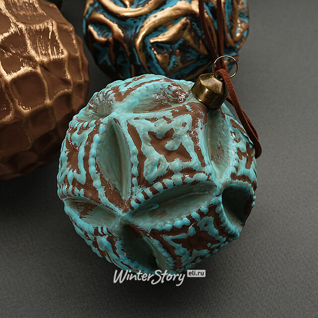 Набор стеклянных шаров Patina Monte 10 см, 12 шт Winter Deco