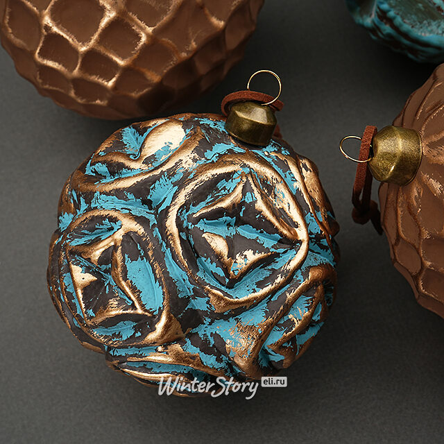 Набор стеклянных шаров Patina Monte 10 см, 12 шт Winter Deco