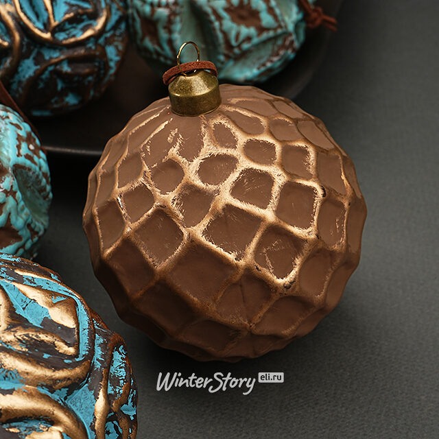 Набор стеклянных шаров Patina Monte 10 см, 12 шт Winter Deco